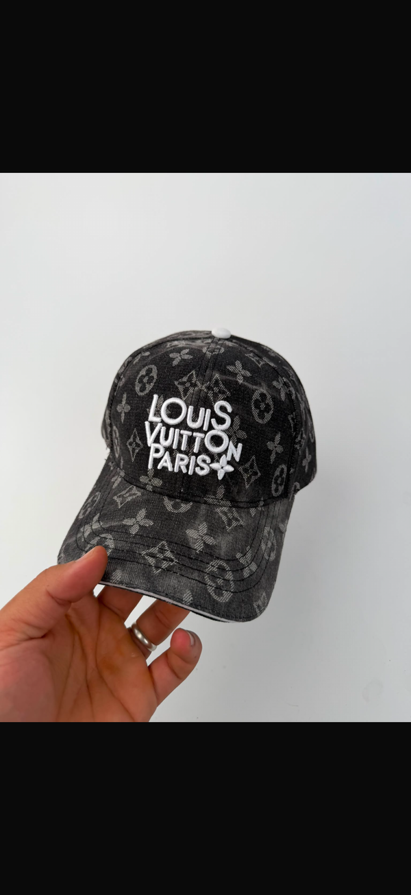 🔥 GORRA LOUIS VUITTON BLACK DENIM ✅ CALIDAD PREMIUM ‼️ UNIDADES LIMITADAS