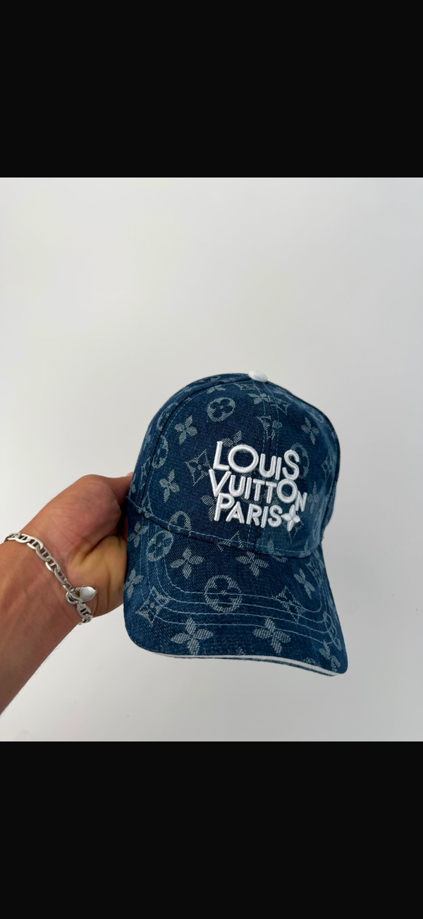 🔥 GORRA LOUIS VUITTON BLUE DENIM ✅ CALIDAD PREMIUM ‼️ UNIDADES LIMITADAS