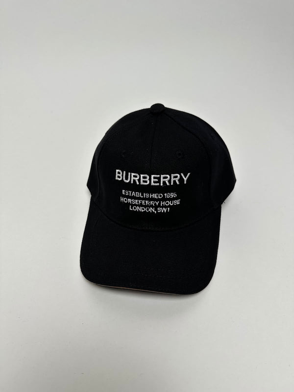 🔥 GORRA BURBERRY HORSEFERRY BLACK ✅ CALIDAD PREMIUM ‼️ UNIDADES LIMITADAS